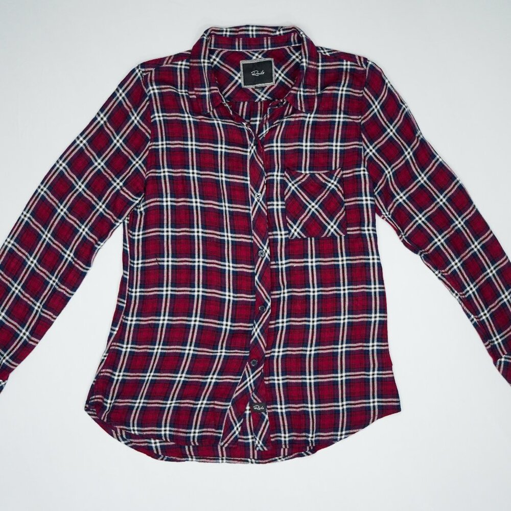 Rails Hunter Button Down Flannel Shirt Petite Small